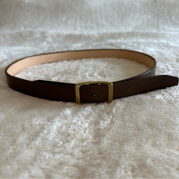 Barbara Shaum Accessories - Vintage Barbara Shaum New York Genuine Brown Leather Waist Belt